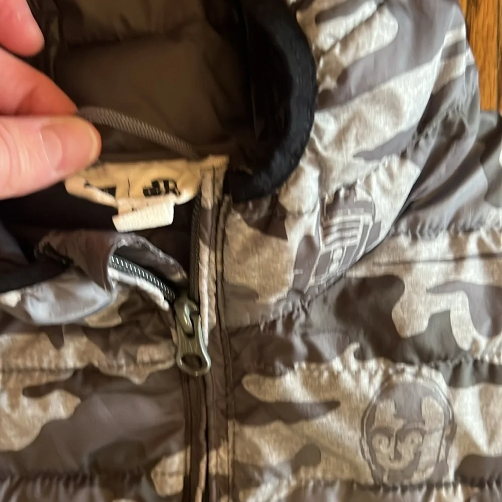 GAP x Star Wars GREY CAMO STAR WARS™ COLDCONTROL LITE PUFFER JACKET Large husky